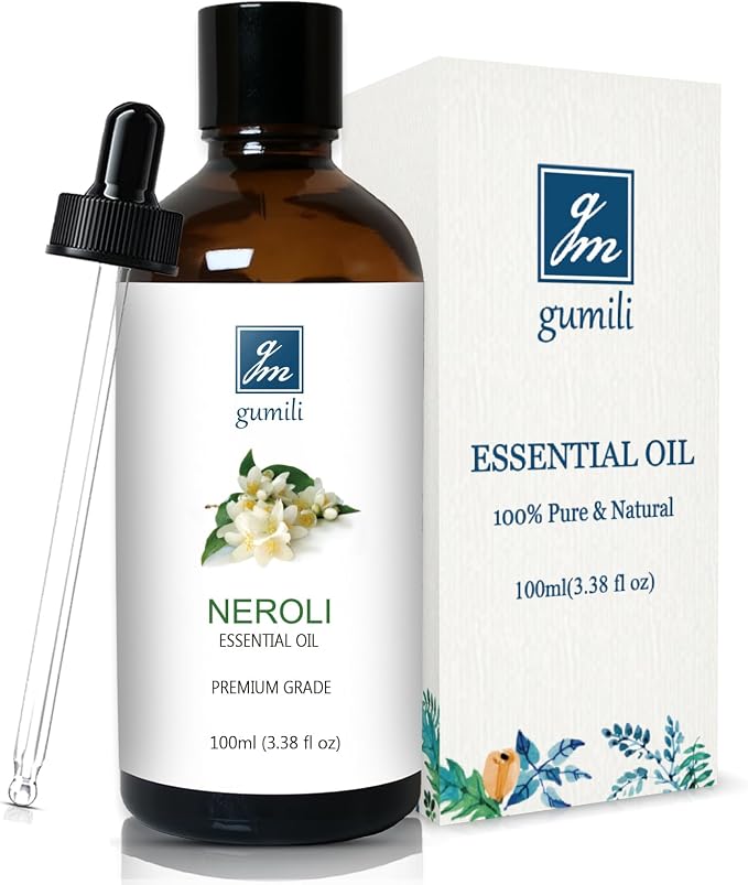 GM Gumili Neroli Essential Oil, Pure Neroli Oil for Diffuser - 3.38 Fl Oz 100ml