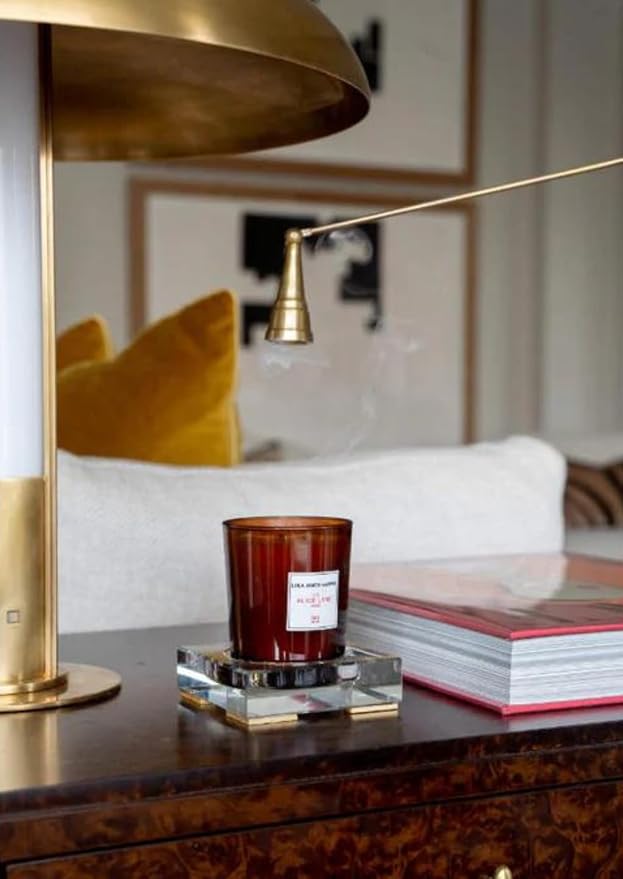 Alice Lane Antique Brass Candle Snuffer Home Collection – Refined Elegance with Elongated Thin Handle – Candle Wick Accessory – Flame Extinguisher