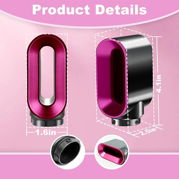 Pre-Styling Dryer Attachment Nozzle Replacement for Dyson Airwrap Accessories,Pre-Styling Dryer Nozzle for Airwrap HS01 HS05 HS08,Pre-Shaped Nozzle Attachment,Part No. 969759-01,Purple