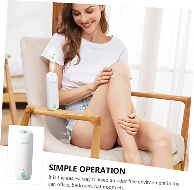 ABOOFAN Automatic Aromatherapy Diffuser Timer Essential Oil Diffuser for Home Use Stylish Fragrance LED Light and Auto Shut-Off Function
