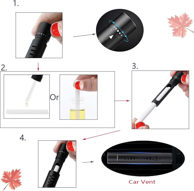 30PCS Car Diffuser Refill Sticks, 2.75 X 0.27 Inch Absorbent Refill Replacement Wick for Car Diffuser Vent Clip，Humidifier Sticks Filter Replacement Wick