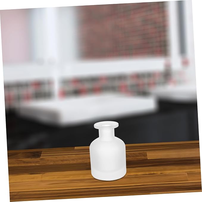 COLLBATH 2pcs Decorative Glass Cylindrical Reed Diffuser Bottles Refillable Containers for Home and Office Stylish Aroma Enhancer Effortless Cleaning Consistent Fragrance for Various Spaces