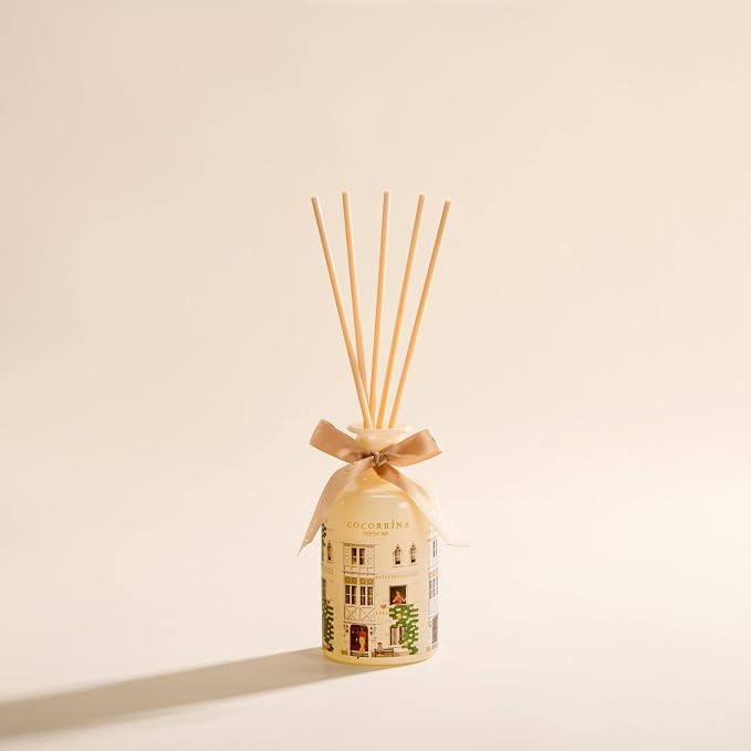 Reed Diffuser for Home - Fresh Air 6.76 fl oz Diffuser with Sticks, Home Fragrance for Bathroom Shelf Decor, Bedroom & Guest Room