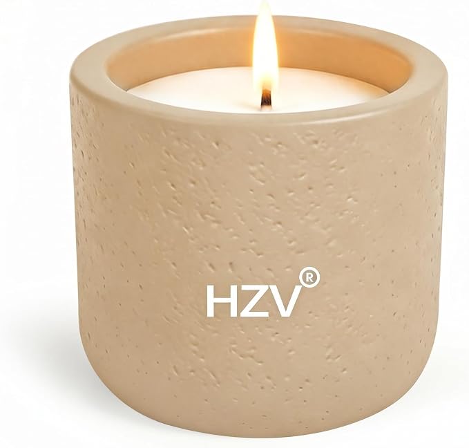 Manly Stress Relief Scented Candle for Men, Soy Wax Zen Woody Aromatherapy 25 Hours Clean Burning Candle for Relaxation Focus Meditation Yoga Home Spa, Unique Candle Gift for Dad Husband Boyfriend