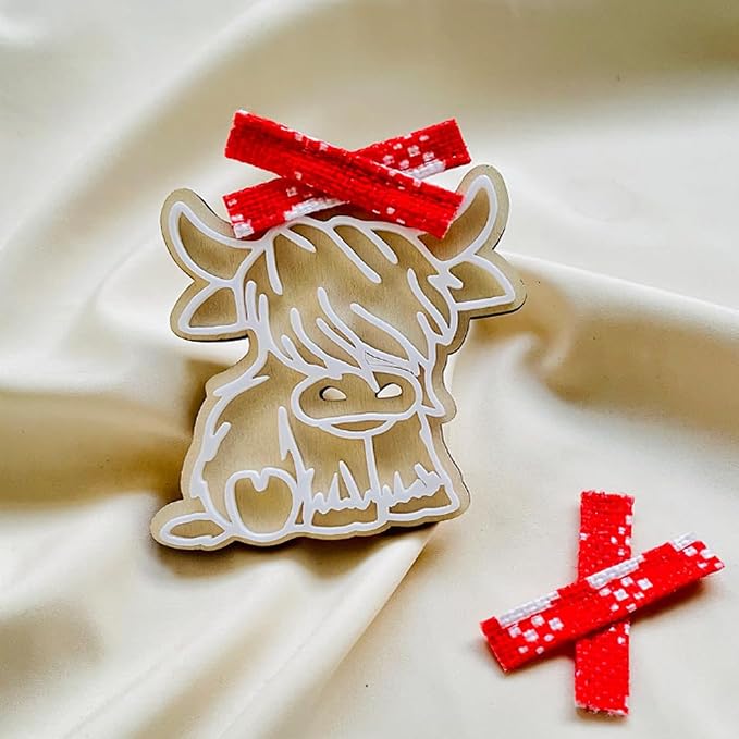 Highland Cow Vent Clip, 2 Pcs Cute Cow Car Air Fresheners Vent Clips, Funny Home Decoration Car Decoration Car Air Freshener