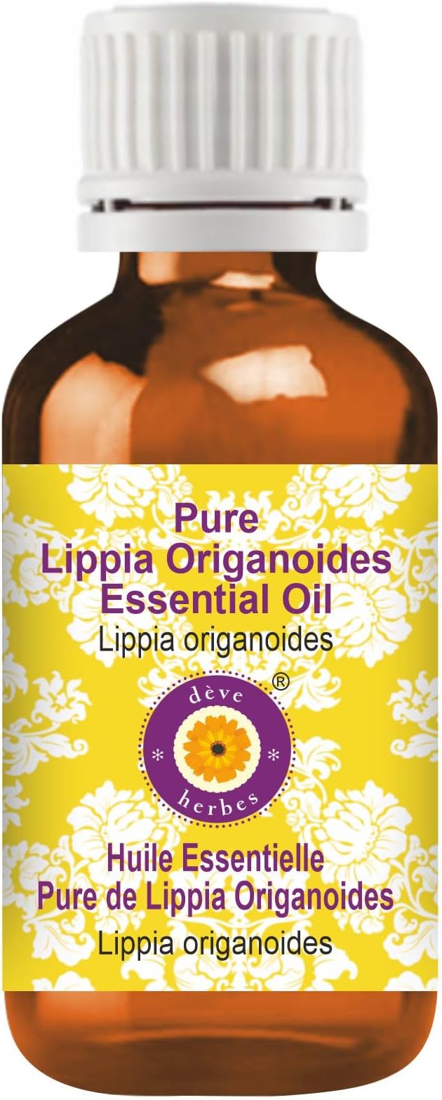 Deve Herbes Pure Lippia Origanoides Essential Oil (Lippia origanoides) Steam Distilled 50ml (1.69 oz)