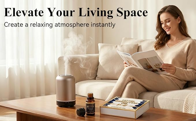 Hotel Diffuser Oil Discovery Kit - Buyers’ Best Picks - 10 mLX8, Hotel Fragrance Oil Gift Set - for Waterless Essential Oil Diffuser Inspired by Iconic 5-Star Hotels