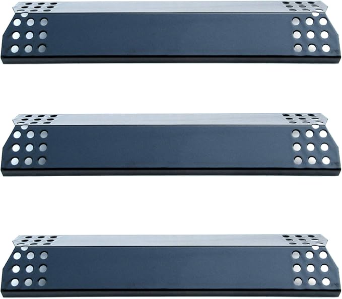 Parts DP129 (3-Pack) Porcelain Steel Heat Shield/Heat Plates Replacement for Sunbeam, Nexgrill, Grill Master, Charbroil, Kitchen Aid, Members Mark, Uberhaus Gas Grill Models