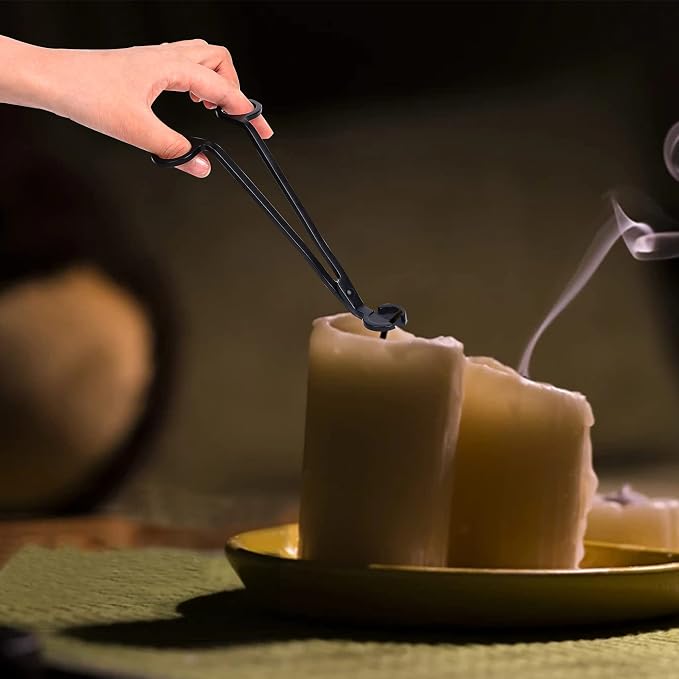 Candle Wick Trimmer Wick Clipper Wick Cutter Scissor Reaches Deep Into Candles Wick Prevent Soot Buildup Candle Accessories (Matte Black)