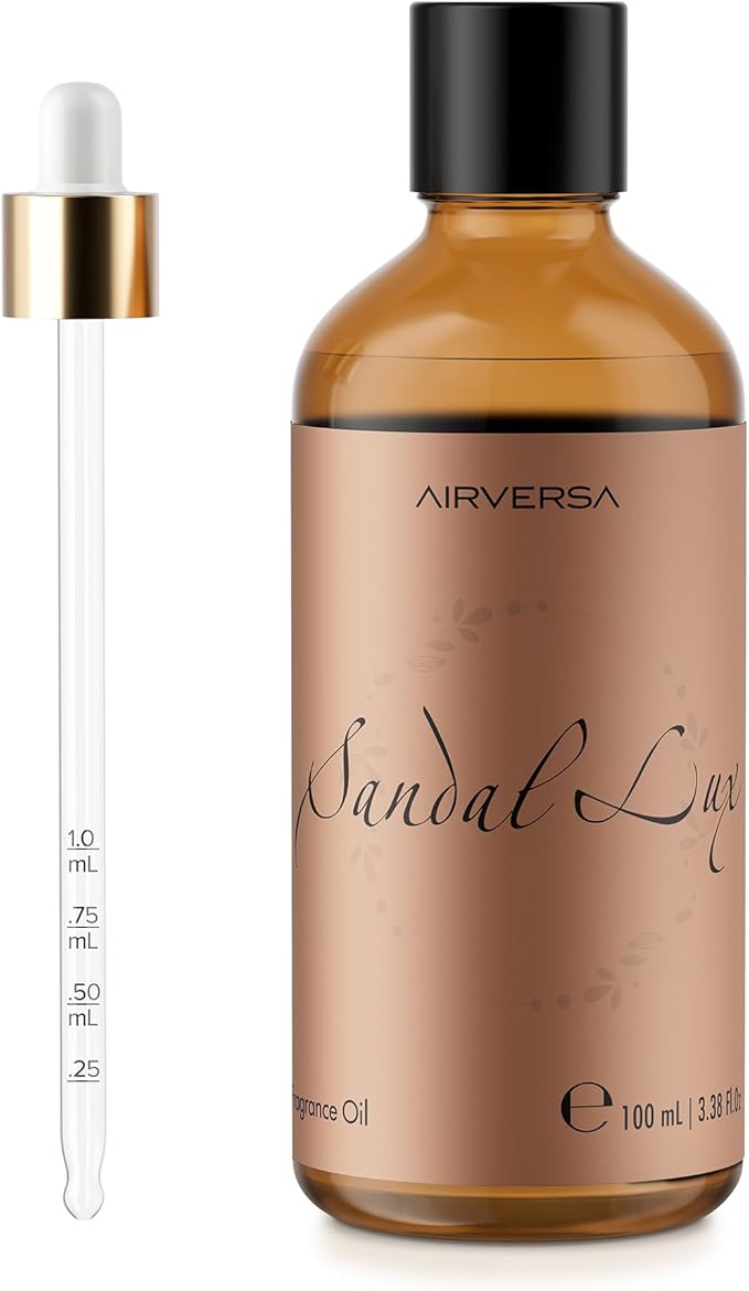 Airversa Diffuser Oil, Fragrance Oil, Hotel Scent Oil 3.38 Fl Oz | 100 mL - Santal Lux