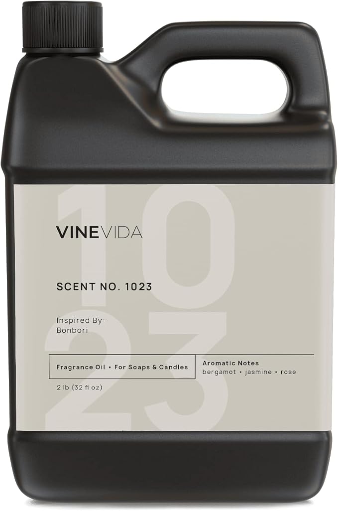 VINEVIDA Scent NO. 1023 Fragrance Oil - 32oz (2lbs) - Inspired by: Bonbori Fragrance Oil for Candle Making - Made in USA Candle Scents Scents for Soap Making