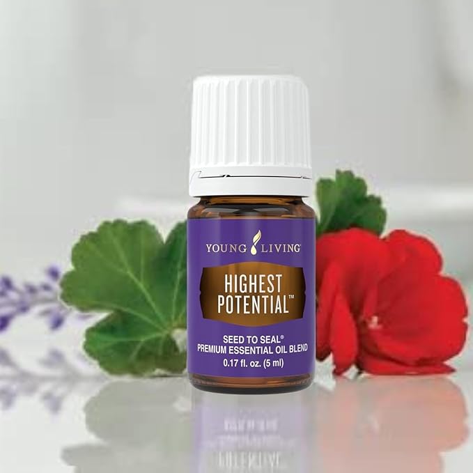Young Living Highest Potential Essential Oil | 5 ml | Aromatherapy for Clarity, Confidence, & Well-Being | Ideal for Personal Use, Home, & Work