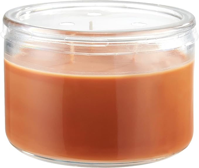 Candle-lite Scented Candles, Cinnamon Pecan Swirl Fragrance, One 10oz. 3-Wick Aromatherapy Candle with 20-40 Hours of Burn Time, Brown Color
