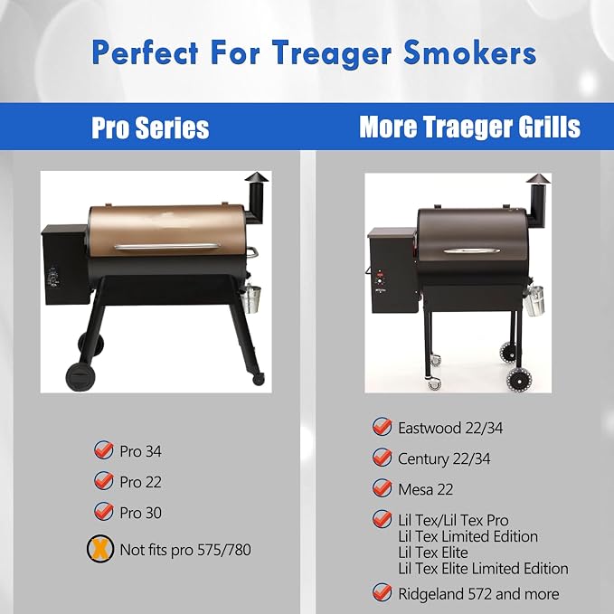 BCA012 Heat Baffle Diffuser Replacement Parts for Traeger Pro 34 22 20 Heat Baffle Renegade Elite 20 Ridgeland 572 TFB57PZB BBQ075 Texas Camp Chef Z Grills Heat Deflector Smoker Accessories