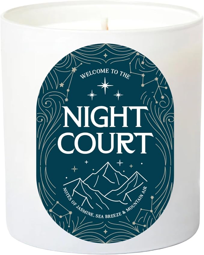 CE Craft Night Court Candle – Jasmine & Cool Breeze – Soy Wax, Hand-Poured, Bookish Fantasy Home Fragrance Gift - Sarah J. Maas, ACOTAR