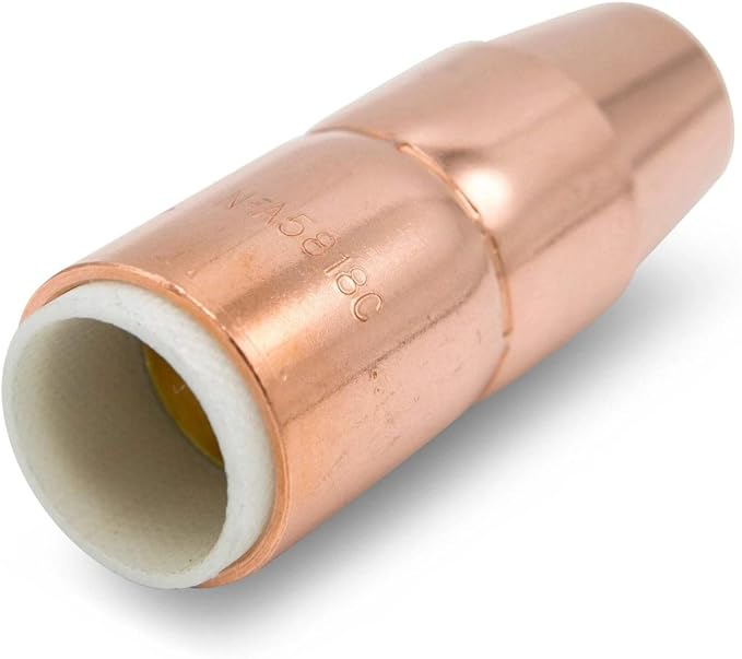 5PK N-A5818C Nozzle Large 5/8 Orifice 1/8 Recess For Fits D-MA250 Diffuser and Bernard MIG Welding Guns for Mliier MDX-250 Acculock S