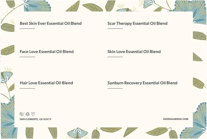 Edens Garden Essential Oils Body Discovery 6 Set – 100% Pure Therapeutic Grade, Undiluted, Natural Aromatherapy Scents for Diffusers, Massage & Yoga – Wellness Gift for Men & Women, .92 ml/ 6 Pack