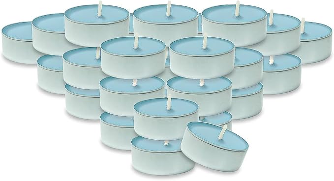 DecorRack 30 Tealight Candles, Linen Scented, Pleasant Fragrance Candle, Aromatherapy, Scented Home Decor, Votive Long Lasting Candles (Pack of 30)