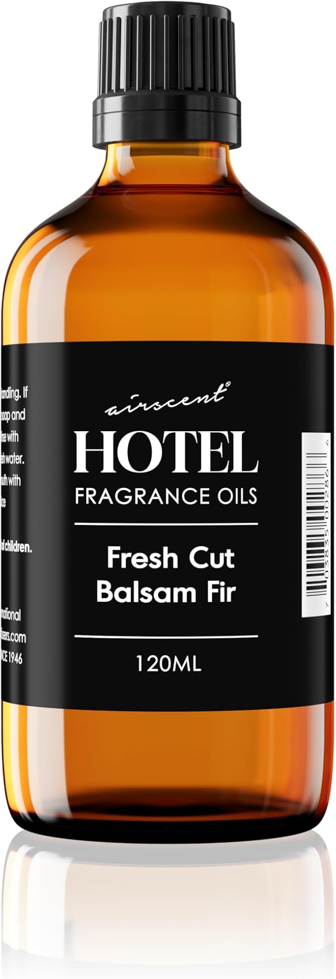 AirScent Fresh Cut Balsam Fir Diffuser Oil - Premium Balsam Fir Essential Oil for Ultrasonic and Waterless Diffusers and Crafting - 120 mL, 1 fl oz Glass Dropper Bottle - Christmas Tree Scents