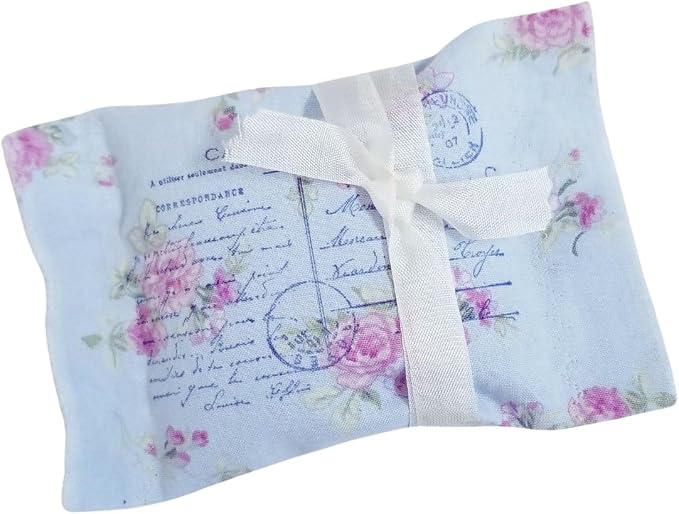 Herbal Dream Sachet for Restful Sleep – Handmade Dream Pillow with Herbs, Blend of Lavender, Chamomile & Hops | Peaceful Nighttime Relaxation Gift - Blue French Floral