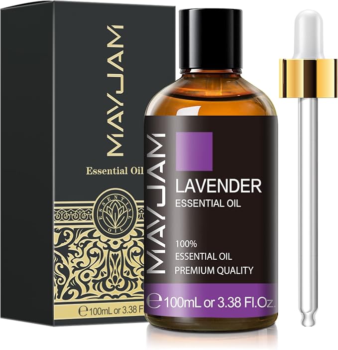 MAYJAM 20x5ML Essential Oil Gift Set and 100ML/3.38FL,OZ Lavender Essential Oil
