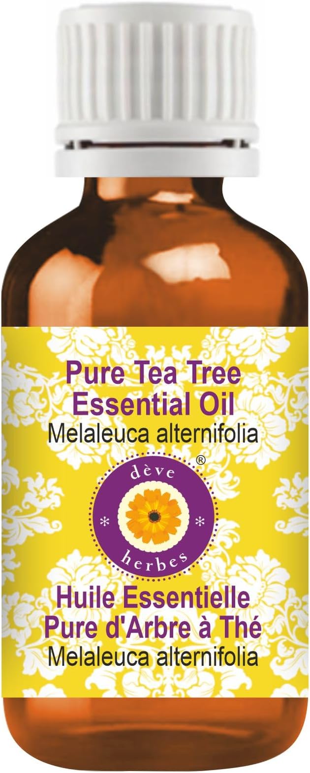 Deve Herbes Pure Tea Tree Essential Oil (Melaleuca alternifolia) Steam Distilled 50ml (1.69 oz)
