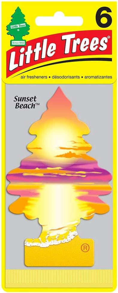 Little Trees Car Air Freshener 6-Pack (Sunset Beach)
