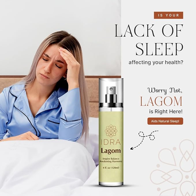 IDRA Lagom Essential Oil Blend for Home Diffusers Aromatherapy and Humidifiers 120ML by Idra Wellness Diffuser with Laurel Leaf Peppermint Lemon 4 Fl Oz