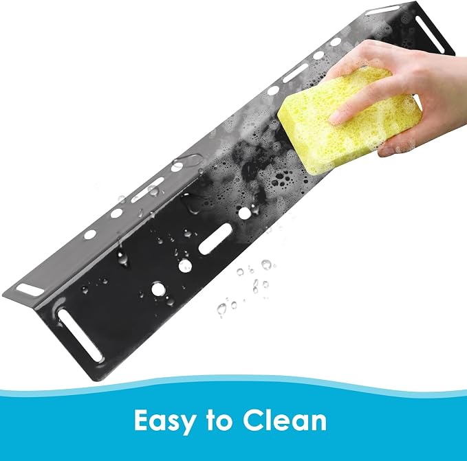 16.5" Heat Plate Replacement Parts for Smoke Hollow PS9500 PS9900 6800 6500 SH9916 SH5000 Gas Grills, Grill Parts for Smoke Hollow 5 Burner, Porcelain Steel Heat Plate Replacement Parts