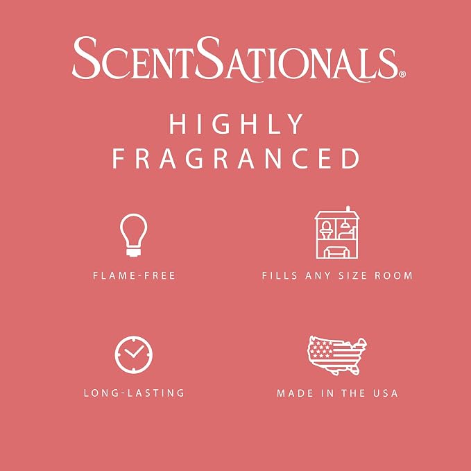 ScentSationals Watermelon Sugar Scented Wax Melts - Watermelon, Sugar, & Lemon, 10oz (24 Cubes)