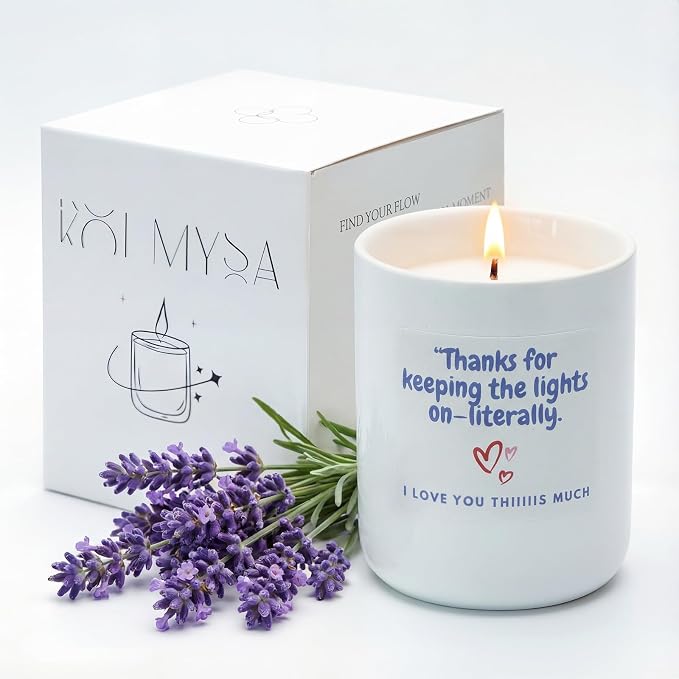 Candles Gifts for Him Her, Lavender Pine Scented Candles, Natural Soy Candles Relaxation Gifts for Women Men Perfect for Christmas, Birthday, Mother Father Teachers Day