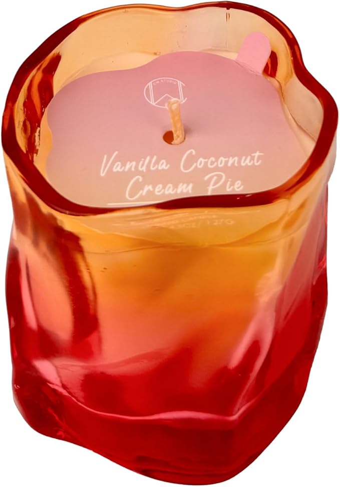 Signature Scent Ombre Jar Candle 4.5oz – CW Studio Hand-Poured Palm & Paraffin Wax, Up to 23 Hour Burn, Dust Cover Lid, Clean Burn Home Decor & Gift