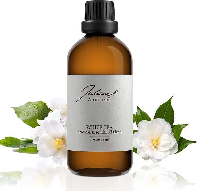 JCLOUD White Tea Hotel Diffuser Oil, Aromatherapy Essential Oils Blend for Ultrasonic and Waterless Diffuser, Home Luxury & Hotel Scents 100mL