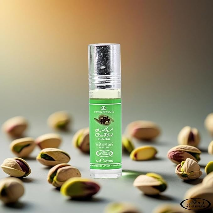 Al-Rehab Choco Musk Perfume Oils - Original, Marshmallow & Pistachio 6ml (0.2 oz) | Sweet Gourmand Fragrance | Chocolate, Vanilla, Fruity & Nutty Scents | Long-Lasting Roll-On Fragrance Oils (Bundle)