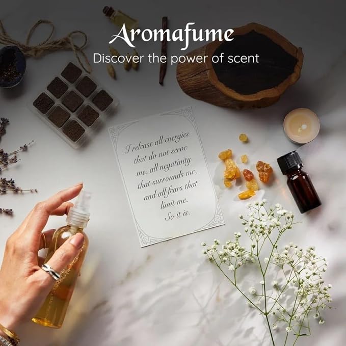 White Sage & Frankincense Essential Oil Diffuser Blend by Aromafume | 3x10ml/0.33 fl oz | Aromatherapy oil for cleansing negative energy, protection | Ethically sourced sage oil for smokeless smudging