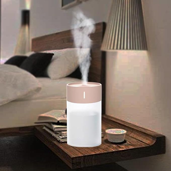 Pssopp Aromatherapy Humidifier, Desktop USB Cool Mist Air Humidifier Essential Oil Diffuser for Bedroom Large Room Office