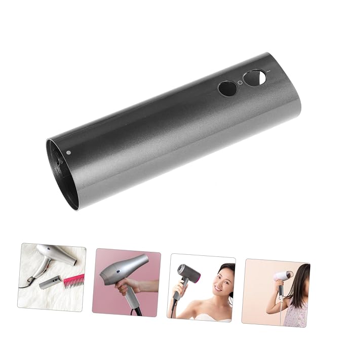 Hair Dryer Handle Sleeve Replacement Part Ergonomic Grip for Easy Use Quick DIY Repair Compatible with Dyson Hair Dryer Silver