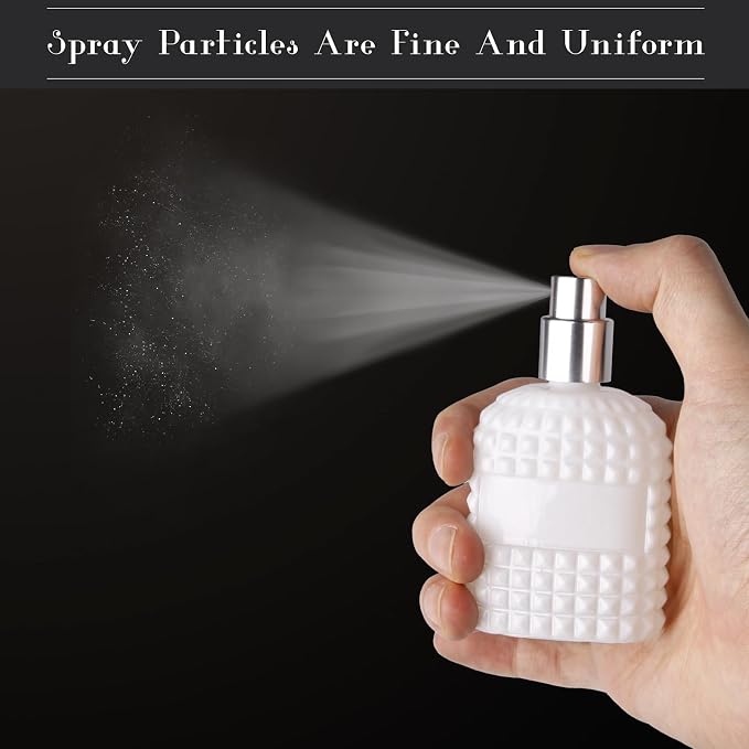 2 Pack Refillable Spray Perfume Bottles, 30ML Thick Glass Empty Perfume Bottles, Perfume Atomizer Travel Cologne Sprayer Bottles