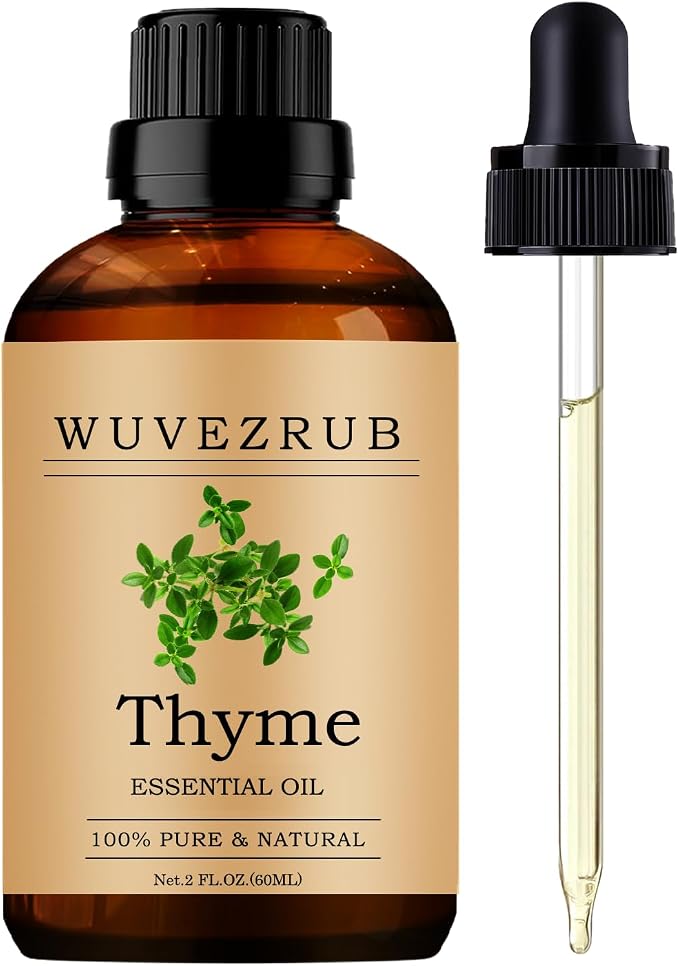 Thyme Essential Oils 60ML, Pure Thyme Essential Oil for Aromatherapy Diffuser - 2 Fl Oz