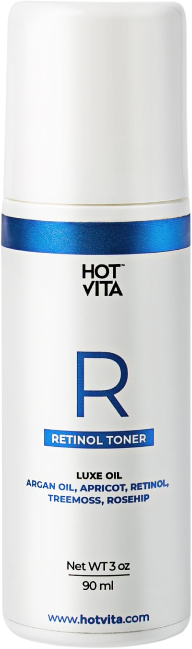 Hot Vita Retinol Toner – Roll-On Oil with Retinol for Smoother, Firmer-Looking Skin – Targeted Care for Belly, Thighs, Arms & Legs – Helps Improve Texture and Appearance