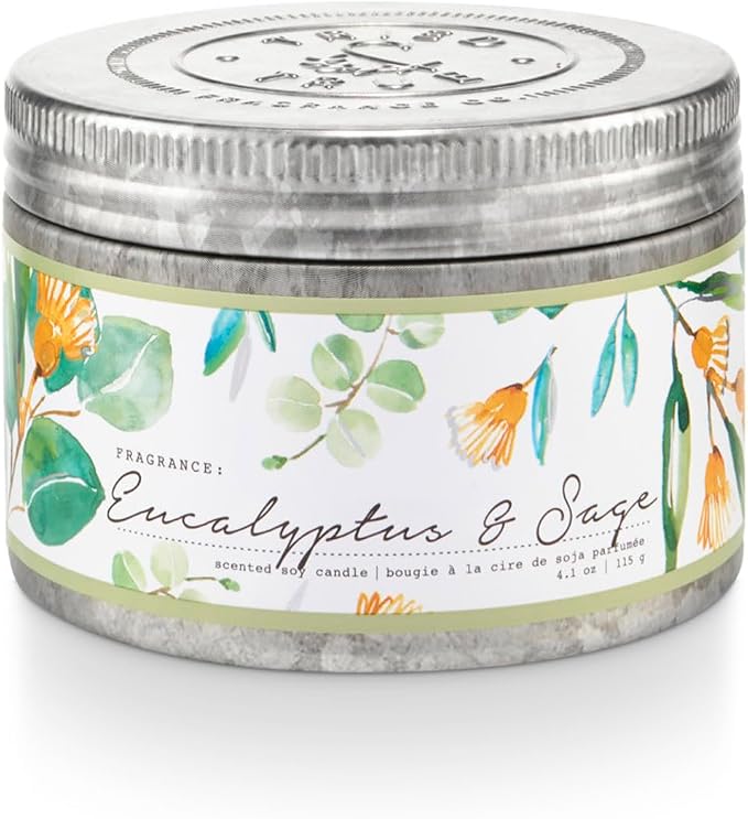 Tried & True Eucalyptus & Sage Candle, 4.1 oz. Tin