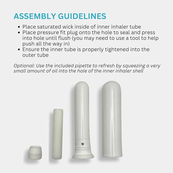 Wild Essentials Essential Oil Inhaler Tubes, Sticks (150 Pack), Wicks, Aromatherapy On The Go, Compact, Lightweight, Made in USA, Thick Medical Grade Plastic, Portable, Degradation Resistant, Premium