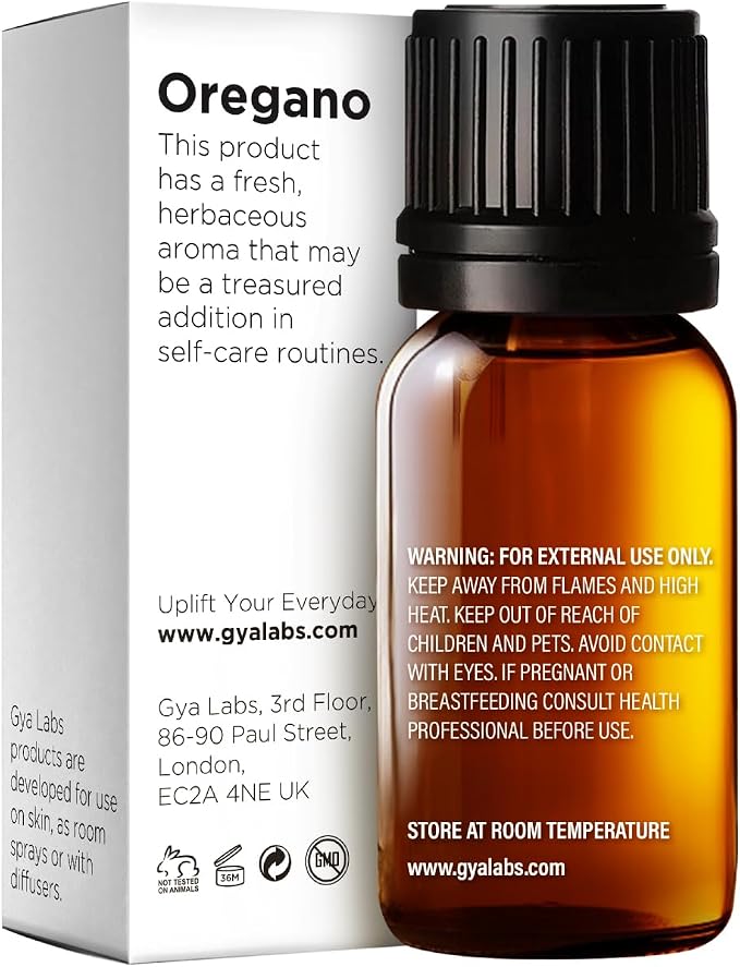 100% Pure Oregano Essential Oil - 0.34 Fl Oz - Oregano Oil for Hair, Skin, Diffuser, Aromatherapy & DIY Candle Making Scent