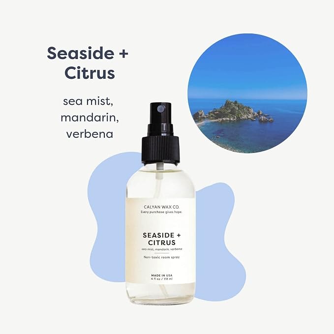 Calyan Wax Co. Seaside & Citrus Room Spray, 4 fl oz