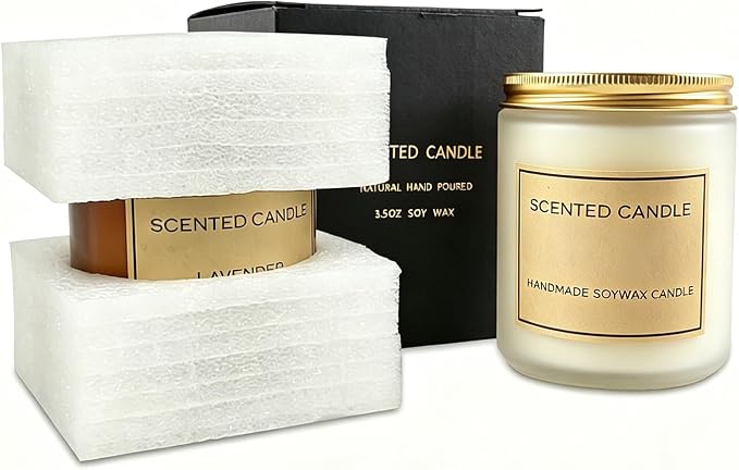 Vanilla & Orange Scented Candle, Vanilla Candle, Candles for Home Scented, Candles for Women, Natural Soy Wax, 7 OZ 40 Hours Burning