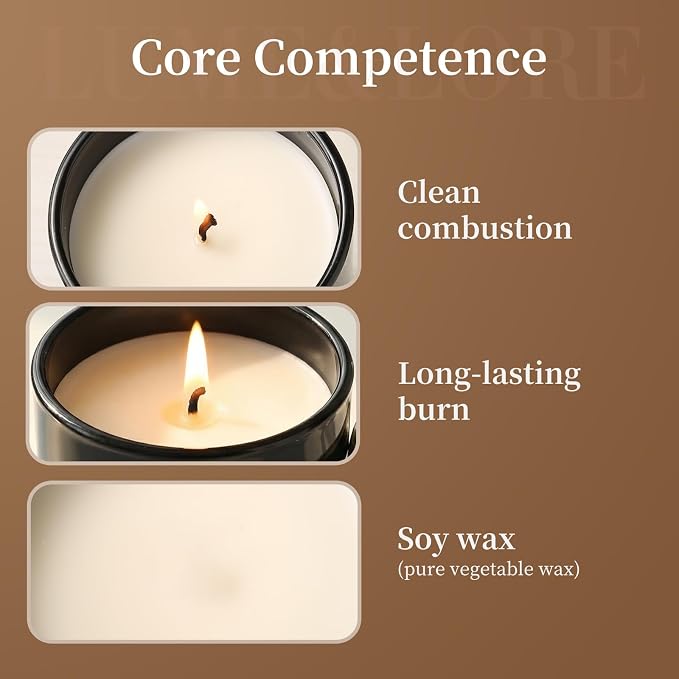 Azure Sea Scented Candle - 7oz Natural Soy Wax, Ocean Elements Aroma - Your Go-to Gift for Stress Relief & Odor Control