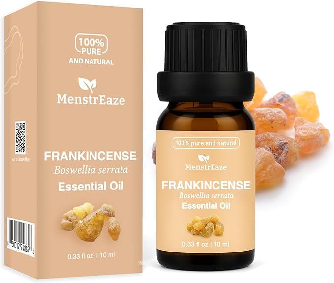 Skin Safe Frankincense Essential Oil for Face and More, 100% Natural & Pure Frankincense Oil for Skin, Candle Making, Body Massages, Therapeutic Grade Essential Oil, Woody & Soothing Scent, 10ml