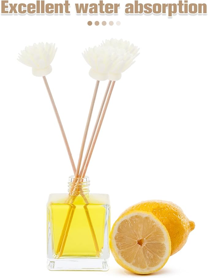 Beavorty Air Diffuser Oil Diffuser Sticks 30pcs Rattan Diffuser Sticks Aroma Diffuser Sticks Refill Replacement Reed Fragrance Diffuser Vase Fillers Diffusers