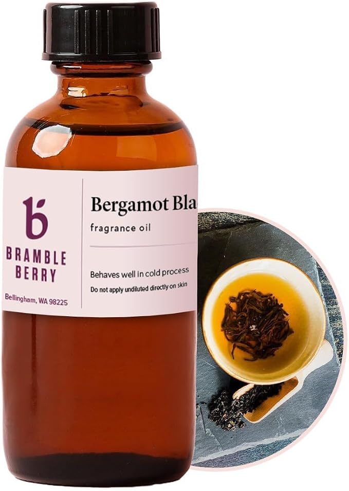 Bramble Berry Bergamot Black Tea Fragrance Oil | Bergamot Black Tea Scent for Soap Making, Candle Making, Lotion & Bath Bombs | Skin Safe, Vegan, Paraben & Phthalate Free, DIY Craft Essential