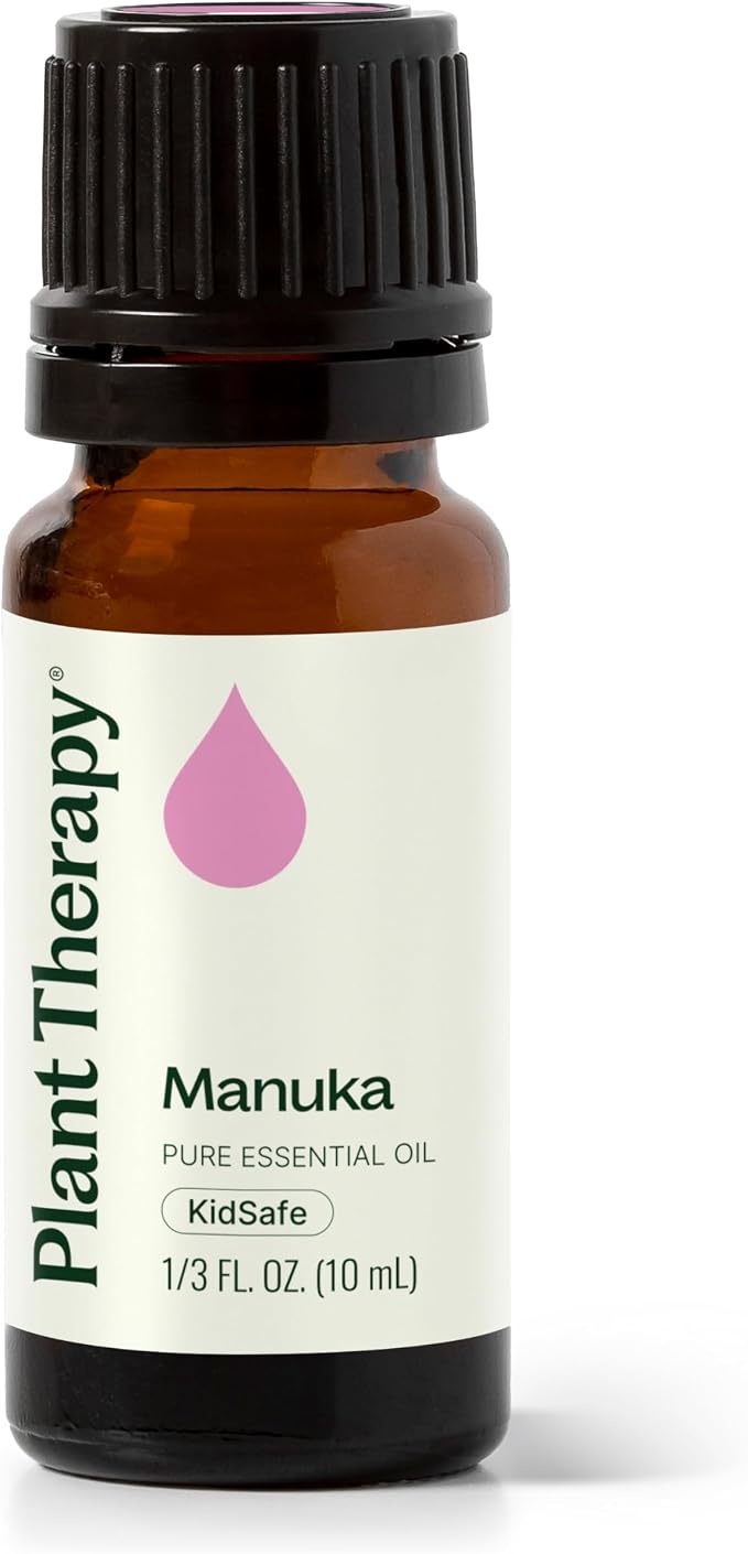 Plant Therapy Manuka Essential Oil 10 mL (1/3 oz) 100% Pure, Undiluted, Soothing Relief for Skin Blemishes and Respiratory Irritation
